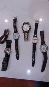lot 40 image: 6-Mens Watches US Polo, Seiko and Others