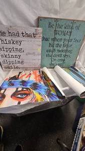 lot 44 image: Home Dcor Wall Signs as pictured wprints