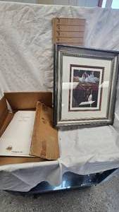 lot 7 image: Fernandez. 12 Days of Christmas Prints along with Additional Duplicate print in Frame