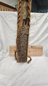 lot 14 image: Folk Art Pottery-Rope-Board Homemade Art