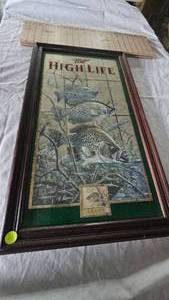 lot 67 image: Miller High Life Mirror-Crappie