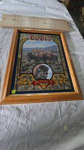 lot 79 image: Coors Nature Series Bar Mirror #4 Buffalo-Susan Shea