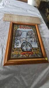 lot 81 image: Coors Nature Series Bar Mirror #1 Timberwolf