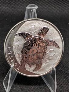 lot 25 image: 2 oz Niue Hawksbill .999 Fine Silver Coin