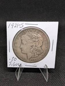 lot 92 image: 1921-S Morgan Silver Dollar