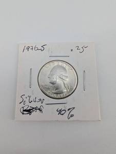 lot 102 image: 90% 1976 Bicentennial US Quarter