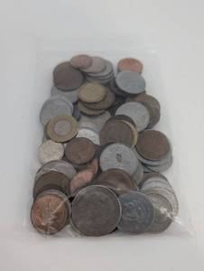 lot 108 image: Foreign Coins 1 lb Bag - Assorted International Currency