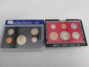 lot 120 image: United States Proof Set 1972 - Two Mint Sets in Original Cases