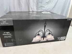 lot 8 image: Brand New Bel Air 5 Light Chandelier