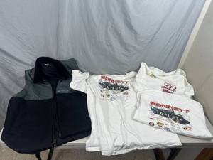 lot 24 image: BMW Heated Vest, Vintage Nascar T Shirts