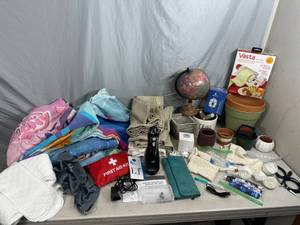 lot 77 image: Waterpik Flosser, Disney Towels, Small Housewares