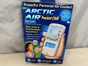 lot 80 image: New Arctic Air Pocket Chill Personal Air Cooler
