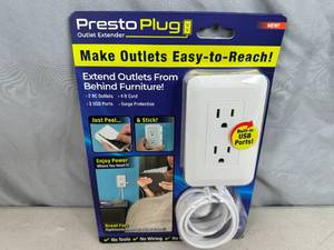 lot 136 image: New Presto Plug Outlet Extender