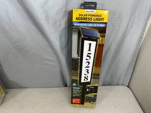 lot 171 image: New Solar Powered Address Light