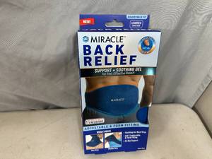 lot 199 image: New Miracle Back Relief Hot  Cold Gel Wrap