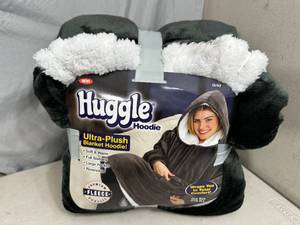 lot 207 image: New Huggle Hoodie Ultra Plush Blanket Hoodie