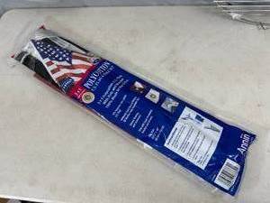 lot 269 image: New Valley Forge American Flag with 5 ft Pole Kit