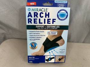 lot 291 image: New Miracle Arch Relief Plantar Fasciitis Gel Foot Brace