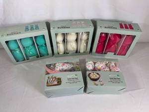 New Easter Decorations, Flocked Bunnies, Bowl Fillers