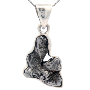lot 36 image: Campo del Cielo Meteorite Pendant in Sterling Silver