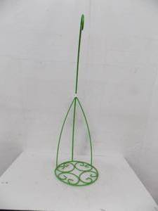 lot 8 image: Plant Hanger  Stand  Green, 36 tall