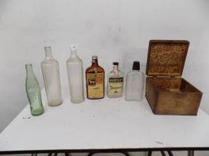 lot 58 image: Vintage Bottles  Box
