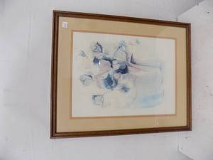 lot 64 image: Framed Print (Flowers)
