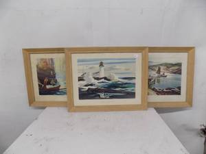 lot 65 image: 3 Framed Prints