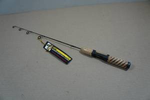 lot 37 image: HT Ice Fishing RodReel Combo