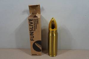 lot 74 image: Hot or Cold Golden Bullet Thermos - 17oz