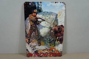 lot 77 image: Vintage Style Metal Sign - Winchester