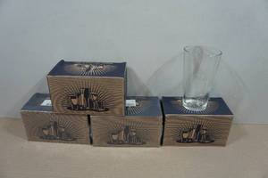 lot 100 image: Set of Four Lucky Shot Pint Glasses - Blue Lives Matter