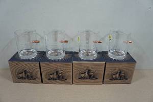 lot 101 image: Set of Four Lucky Shot Whiskey Glasses with Embedded Bullets - 21st Amendment