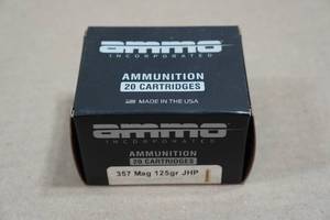 lot 166A image: 20 Ammo Inc .357 Mag 125 Gr JHP Ammo