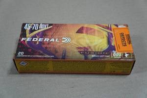 lot 169 image: 20 Federal Fusion .45-70 Govt 300 Gr Bonded SP Ammo
