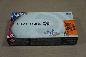lot 174 image: 20 Federal Non-Typical .300 Win Mag 150 Gr SP Ammo
