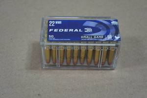 lot 180 image: 50 Federal .22 WMR 50 Gr JHP Ammo