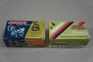 lot 193 image: 14 Federal Premium 12 Gauge 2-34 Magnum Turkey 6 Shot Shotshells