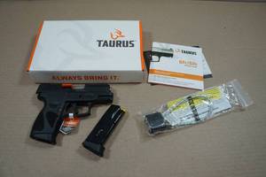 lot 1N image: NEW Taurus G2C 9mm Semi-Auto Pistol - 2 Magazines