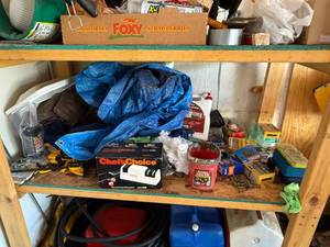 lot 21 image: Ryobi Drill Bit Set (Blue Case) & Chefs Choice Sharpeners & DeckMate Screws & Fasteners - Workshop Lot