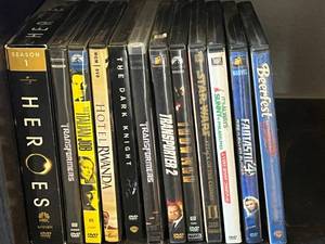 lot 45 image: Heroes Season 1 DVD Collection - The Dark Knight, Transformers, Star Wars, Hotel Rwanda