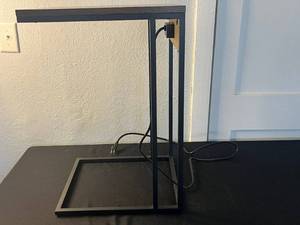 lot 55 image: End Table - Wood Top 36 x 18 with Built-In Duplex Outlets & USB Ports