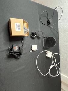lot 63 image: Apple AirPods (2nd Gen) with Charging Case & Lightning Cable & 5W Charger & Stand & Accessories