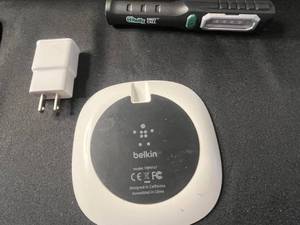 lot 95 image: Belkin F8M747 Wireless Charging Pad with Wall Adapter & Body Pillow