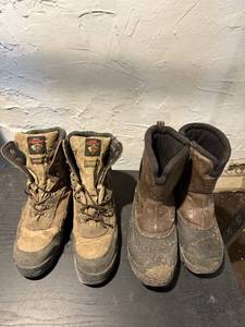 lot 107 image: Boots - Brown Work Boots Size 13 (Lot of 2)