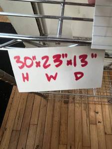 lot 168 image: 4-Tier Chrome Wire Shelving Unit - 30 In H x 23 In W x 13 In D