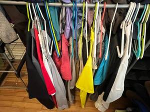 lot 183 image: IZOD Golf XL Jacket - Tek Gear CoolTek XL, Apt 9 XL, Dockers XL Outerwear - inc entire featured rack of clothes