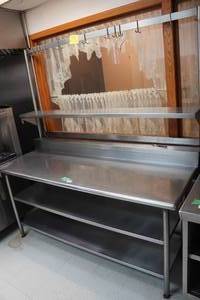 lot 31 image: 6 Stainless Steel Work Station with Shelf