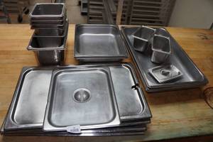 lot 46 image: Stainless Steel Chafing Pans and Lids