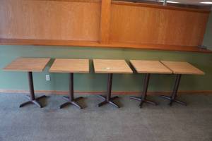 lot 76 image: 5 Square Tables